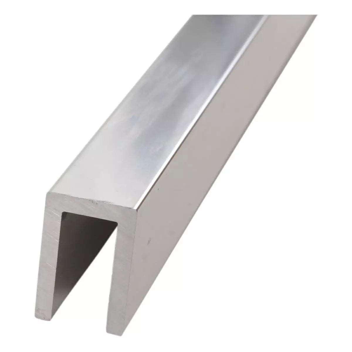 Profil aluminiowy do montażu szkła 6mm L-2,2m aluminium polerowane